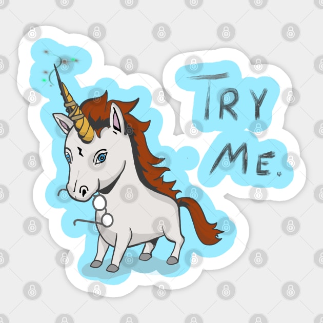 Magical Unicorn- Try Me Sticker by Danispolez_illustrations